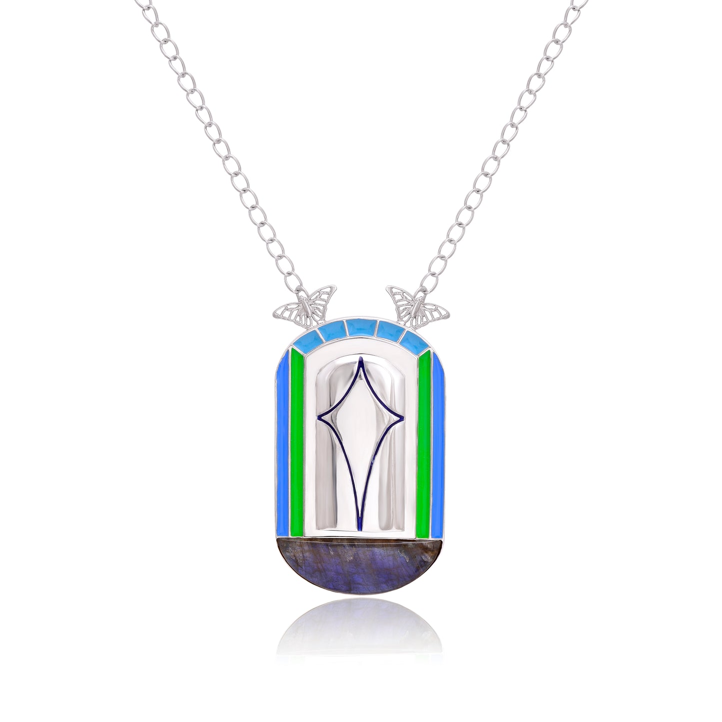 Butterfly in bloom pendant