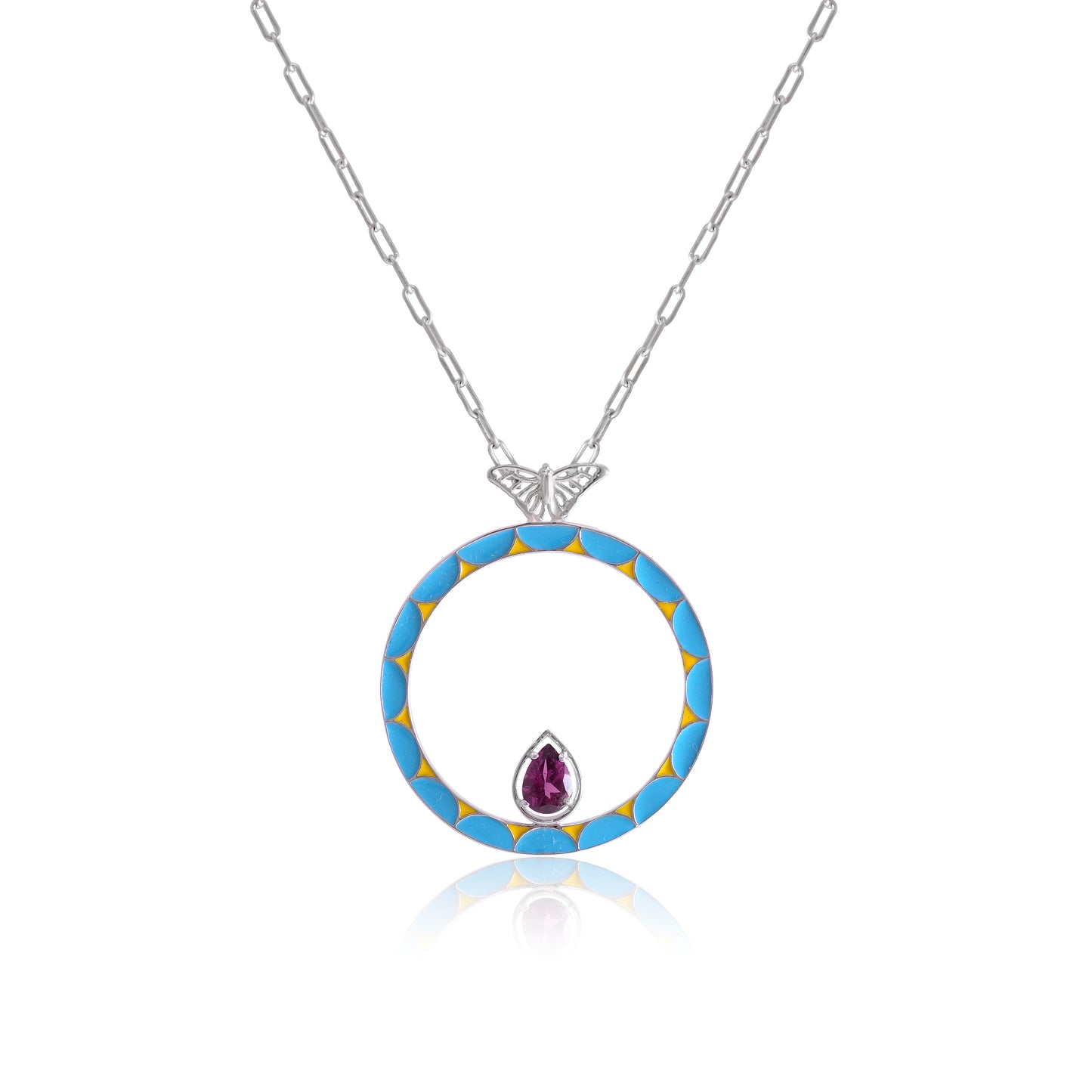 Celestial fire pendant