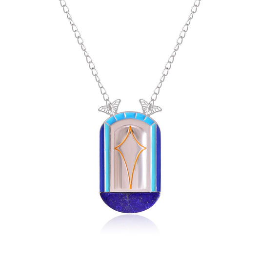 Butterfly in bloom pendant